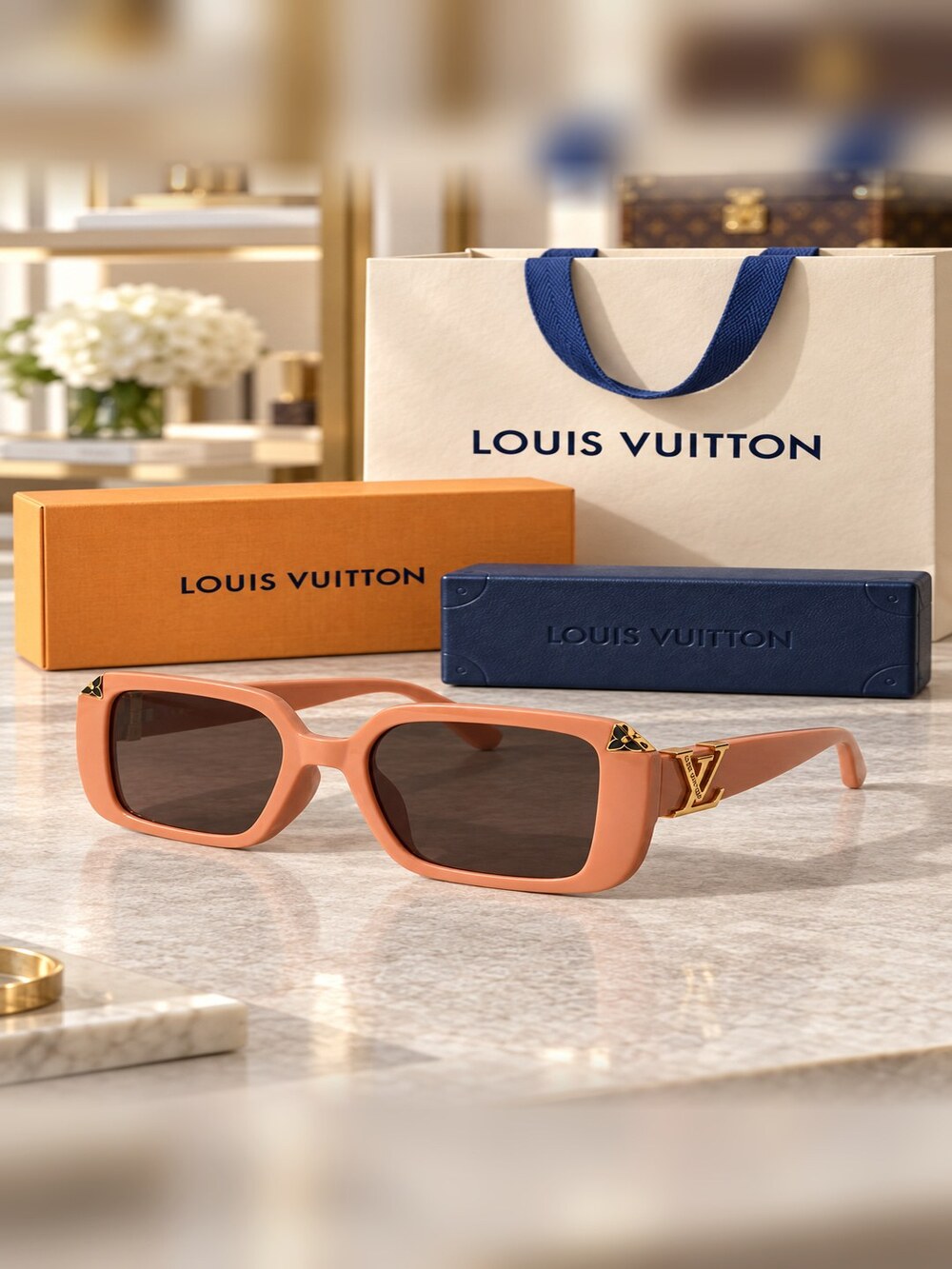 Louis Vuitton Blush Square Sunglasses - Picture 2 of 6
